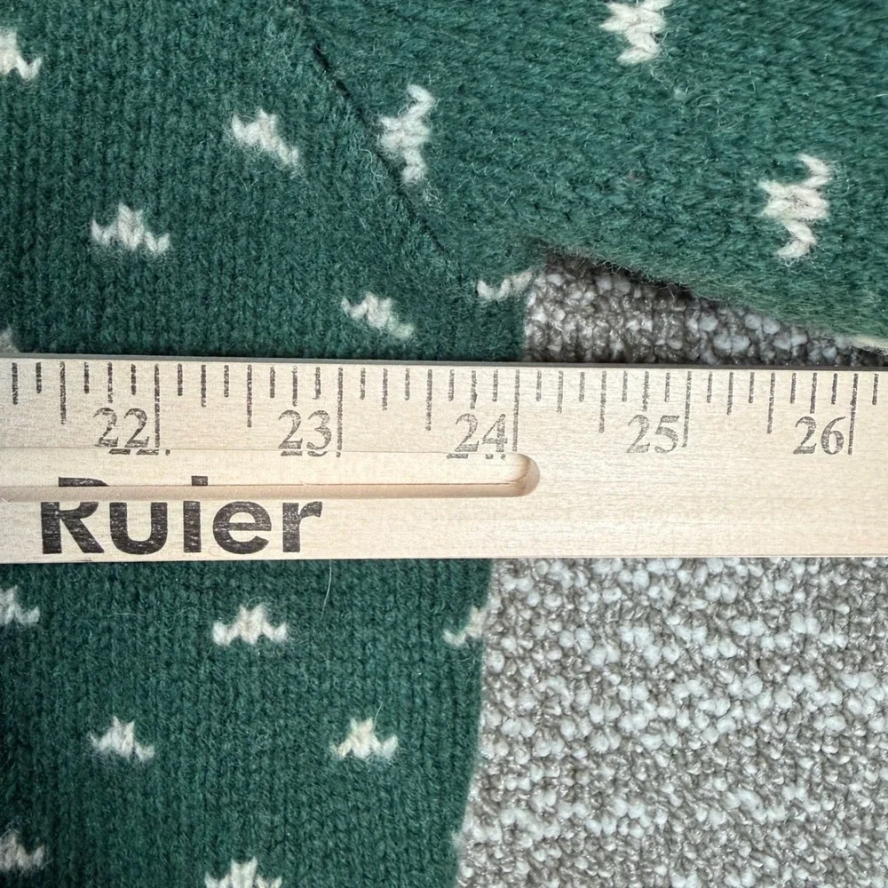 J. Crew Lambswool‎ Sweater Mens XL Green Labrador Duck Fair Isle Huntin Crewneck
